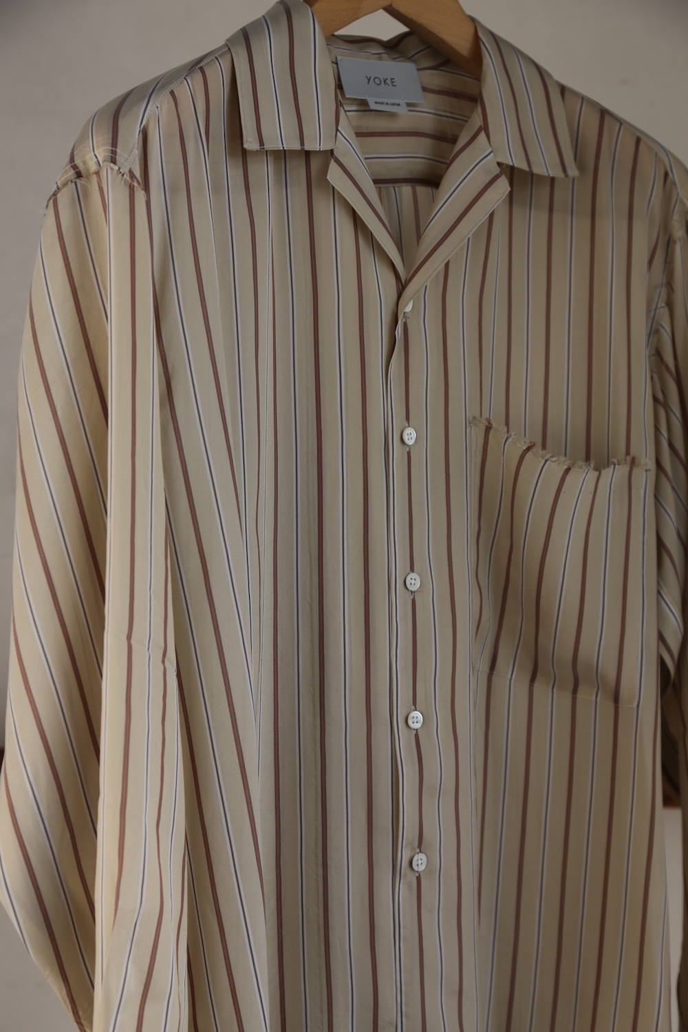 YOKE「OVERSIZED STRIPE SHIRTS」 mark