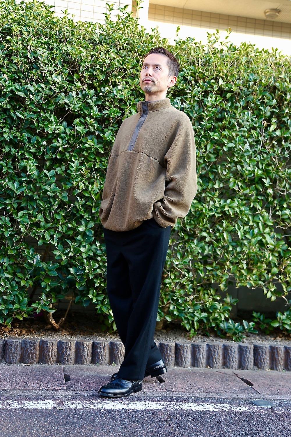 人気激安） Graphpaper グラフペーパー ボア フリース プルオーバー